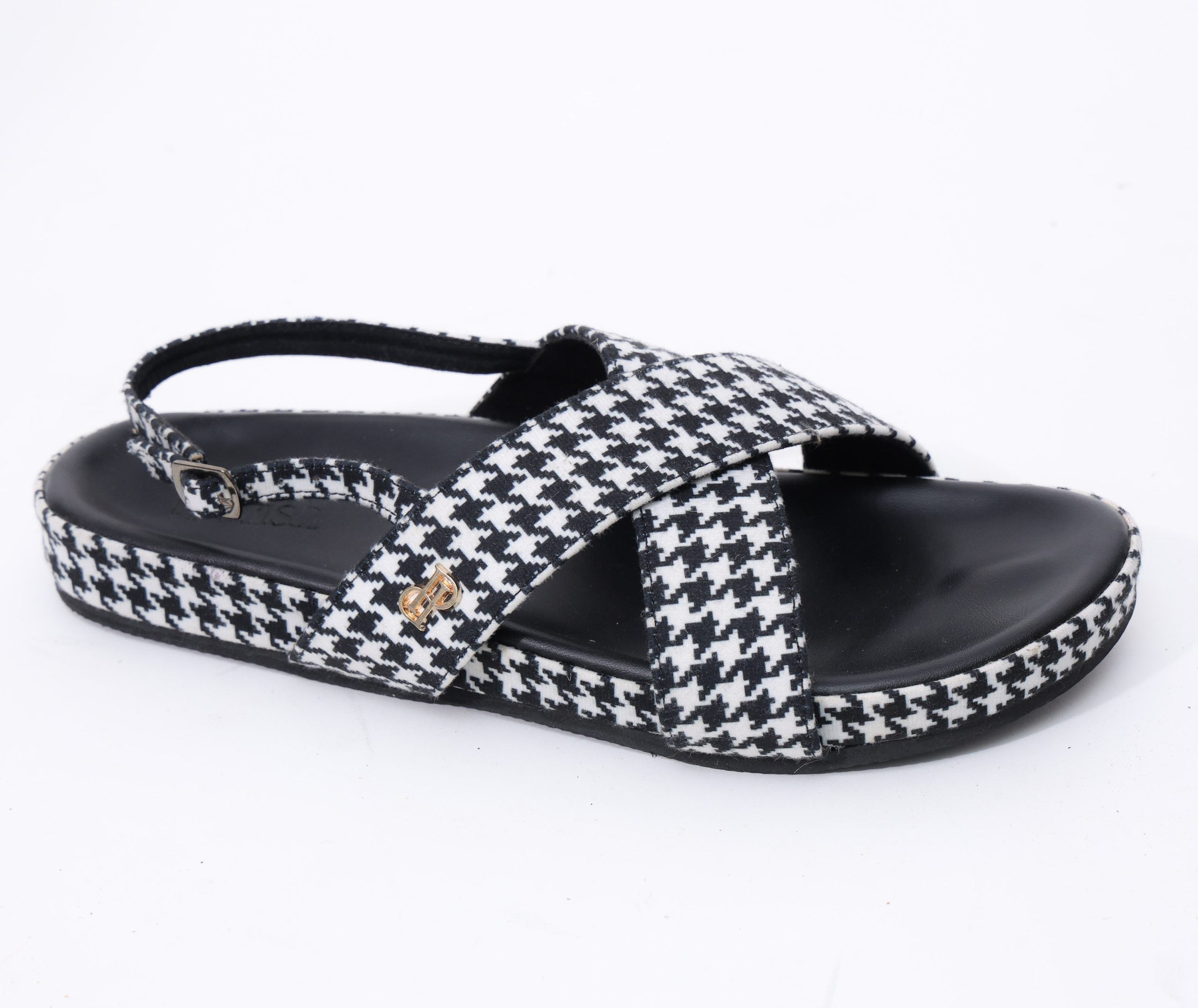 Crisscross Houndstooth Flat Bed